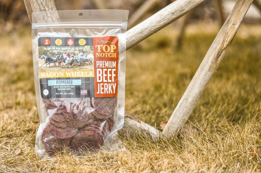Bigger and Better - Beef Jerky 1lb. Wagon Wheels - Top Notch Jerky