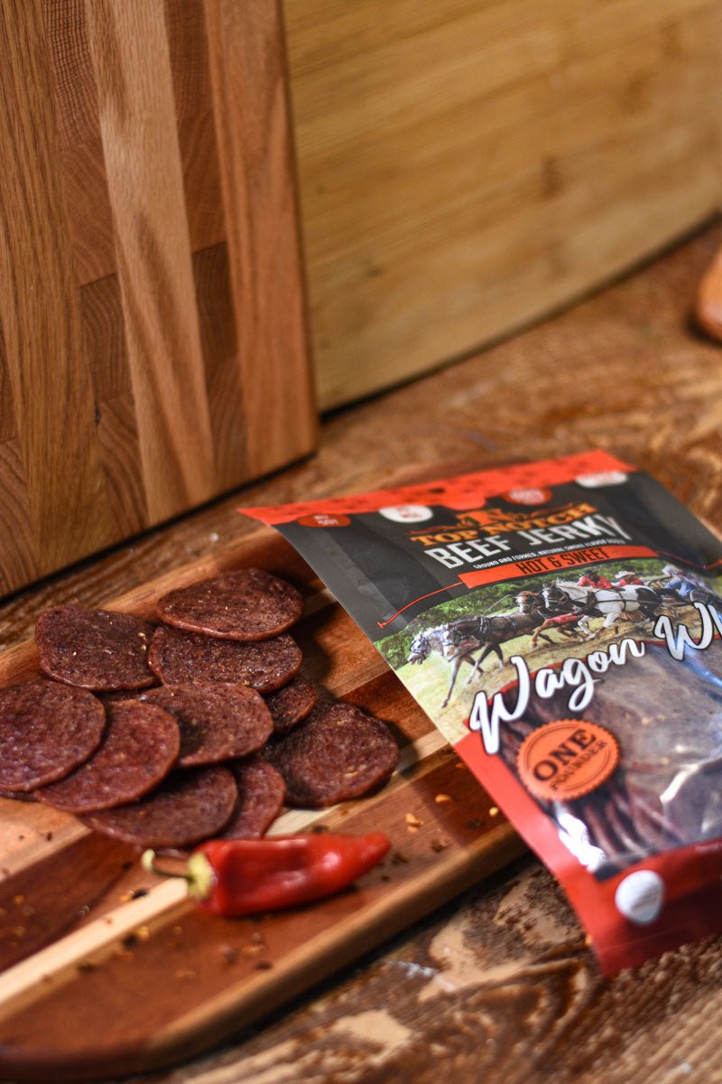 Hot & Sweet Wagon Wheels | Natural Beef Jerky
