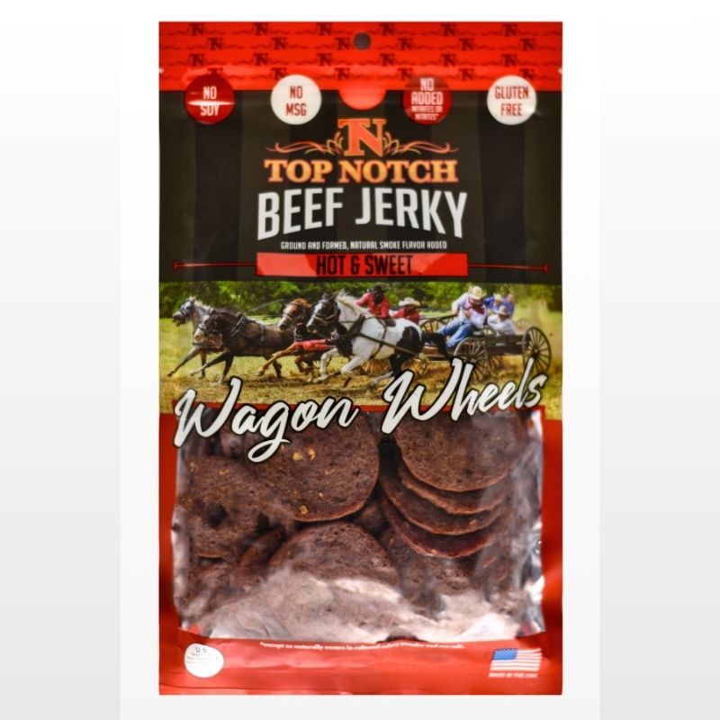 Hot & Sweet Wagon Wheels | Natural Beef Jerky