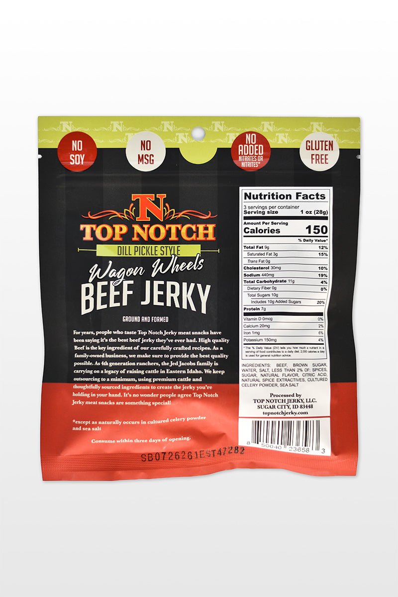 Dill Pickle Wagon Wheels | Natural Beef Jerky