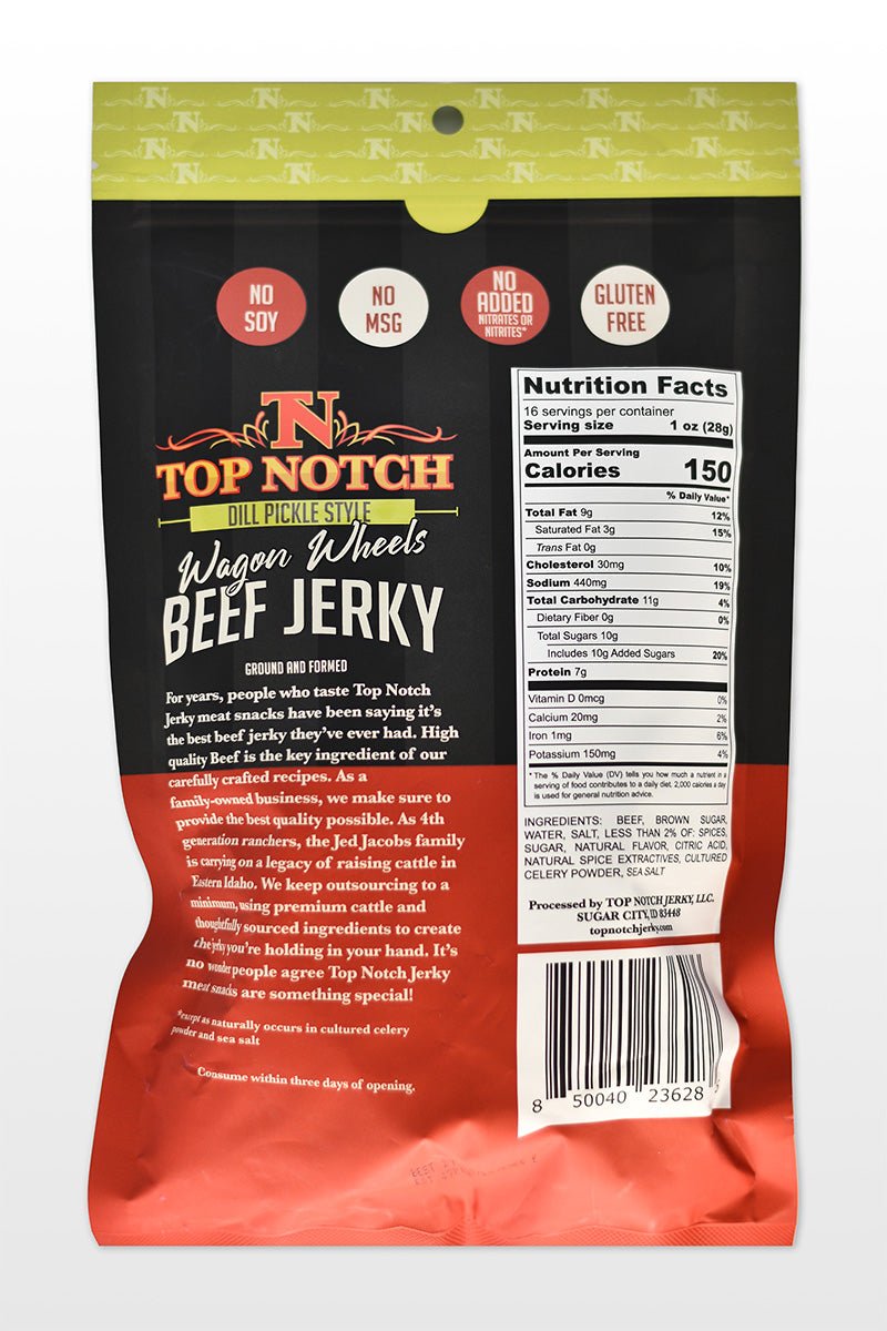 Dill Pickle Wagon Wheels | Natural Beef Jerky