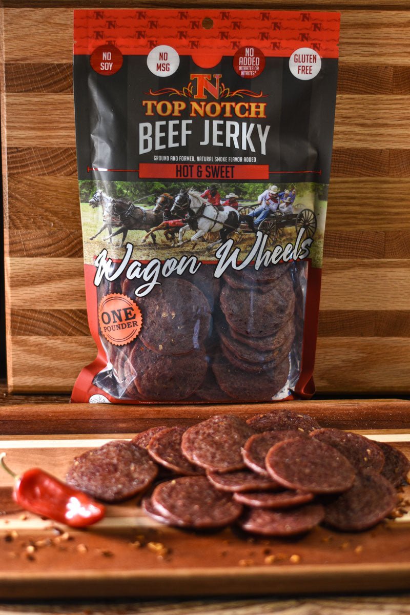 Hot & Sweet Wagon Wheels | Natural Beef Jerky