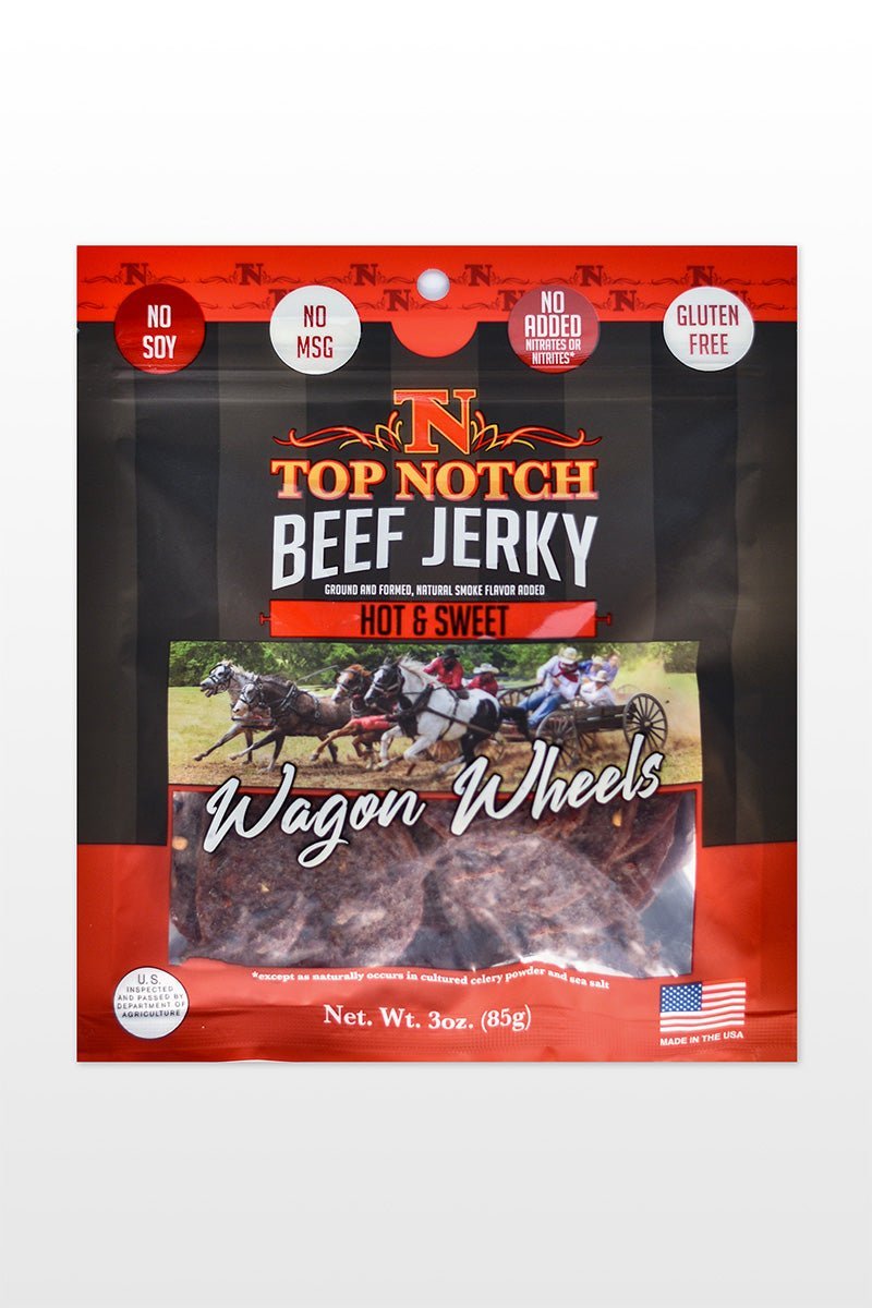 Hot & Sweet Wagon Wheels | Natural Beef Jerky