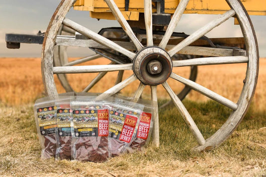 Natural Beef Jerky: All-New Top Notch Jerky Wagon Wheels - Top Notch Jerky