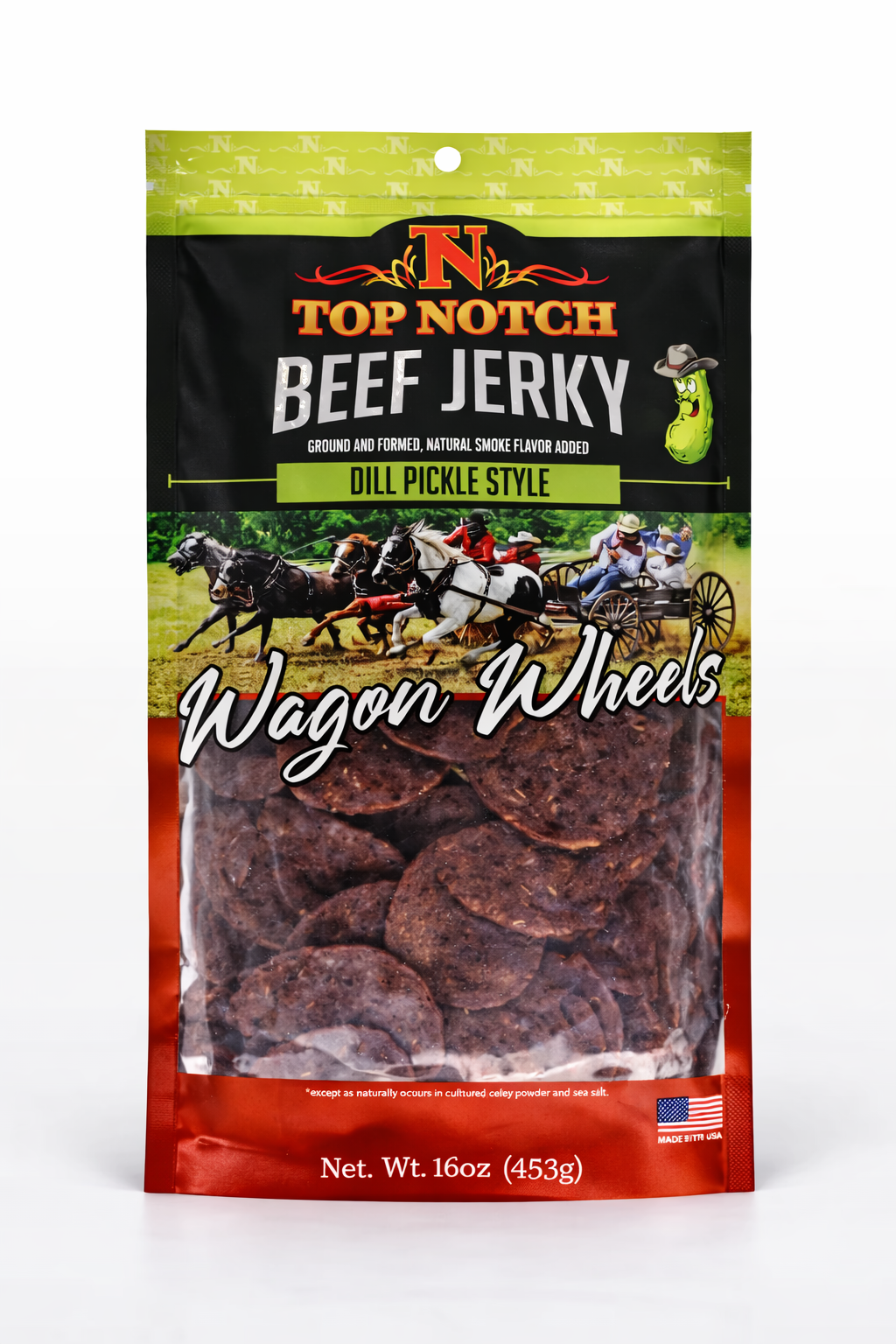 Dill Pickle Wagon Wheels | Natural Beef Jerky