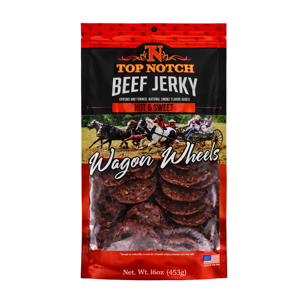 Hot & Sweet Wagon Wheels | Natural Beef Jerky