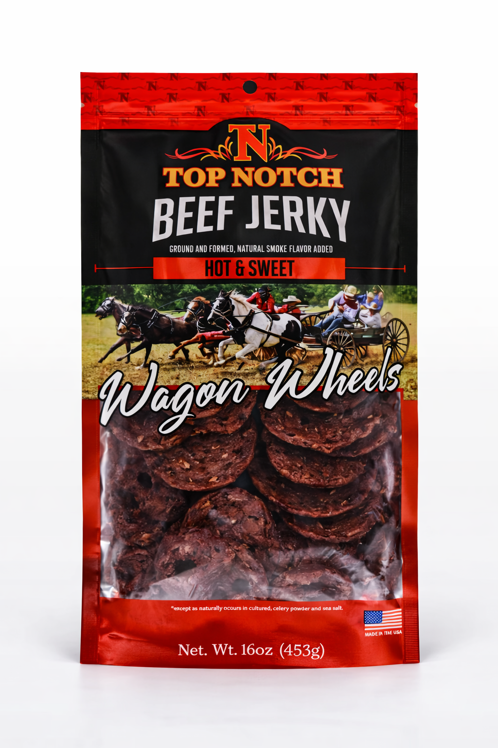 Hot & Sweet Wagon Wheels | Natural Beef Jerky
