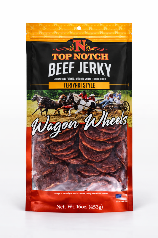 Teriyaki Wagon Wheels | Natural Beef Jerky