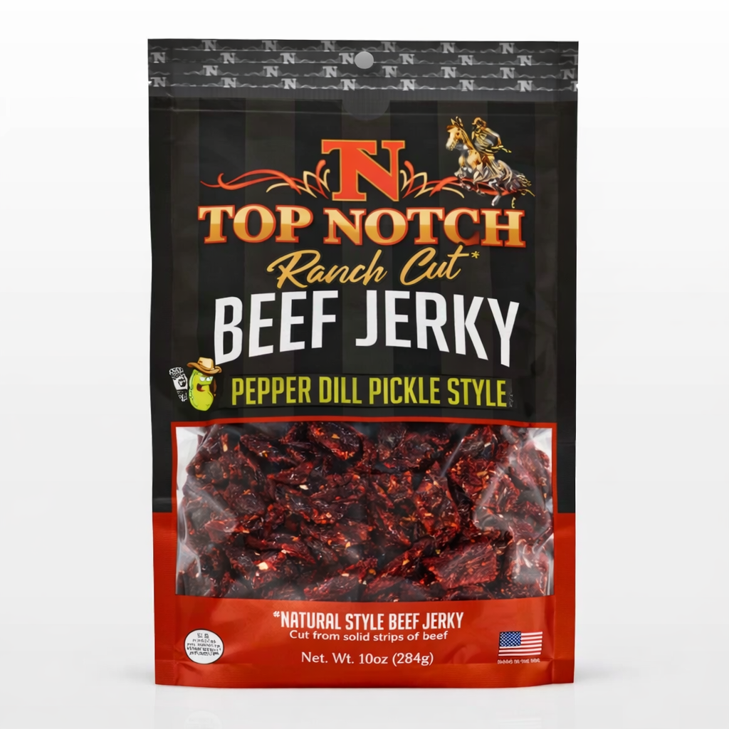 Pepper Dill Pickle Beef Jerky (Ranch Cut)
