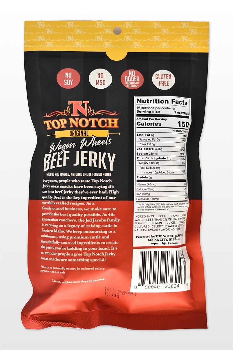 Original Wagon Wheels | Natural Beef Jerky