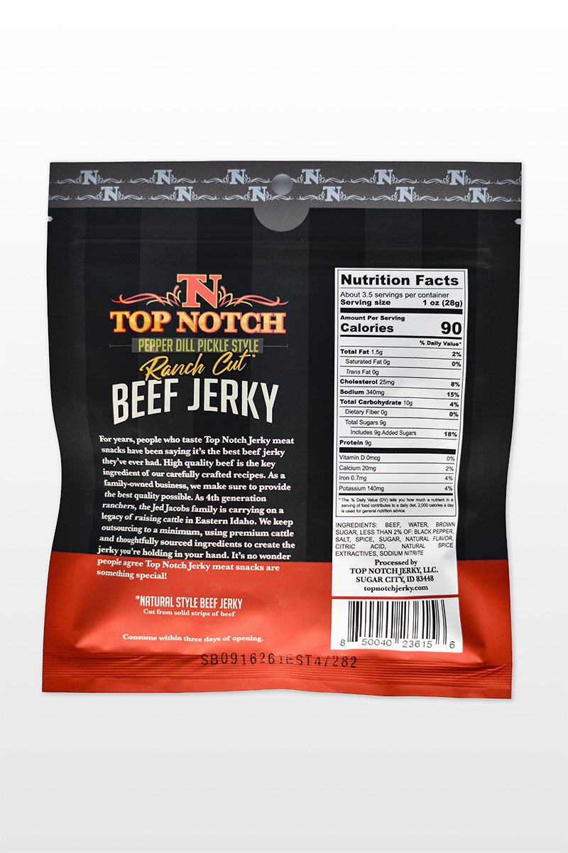 Pepper Dill Pickle Style Beef Jerky (Ranch Cut)