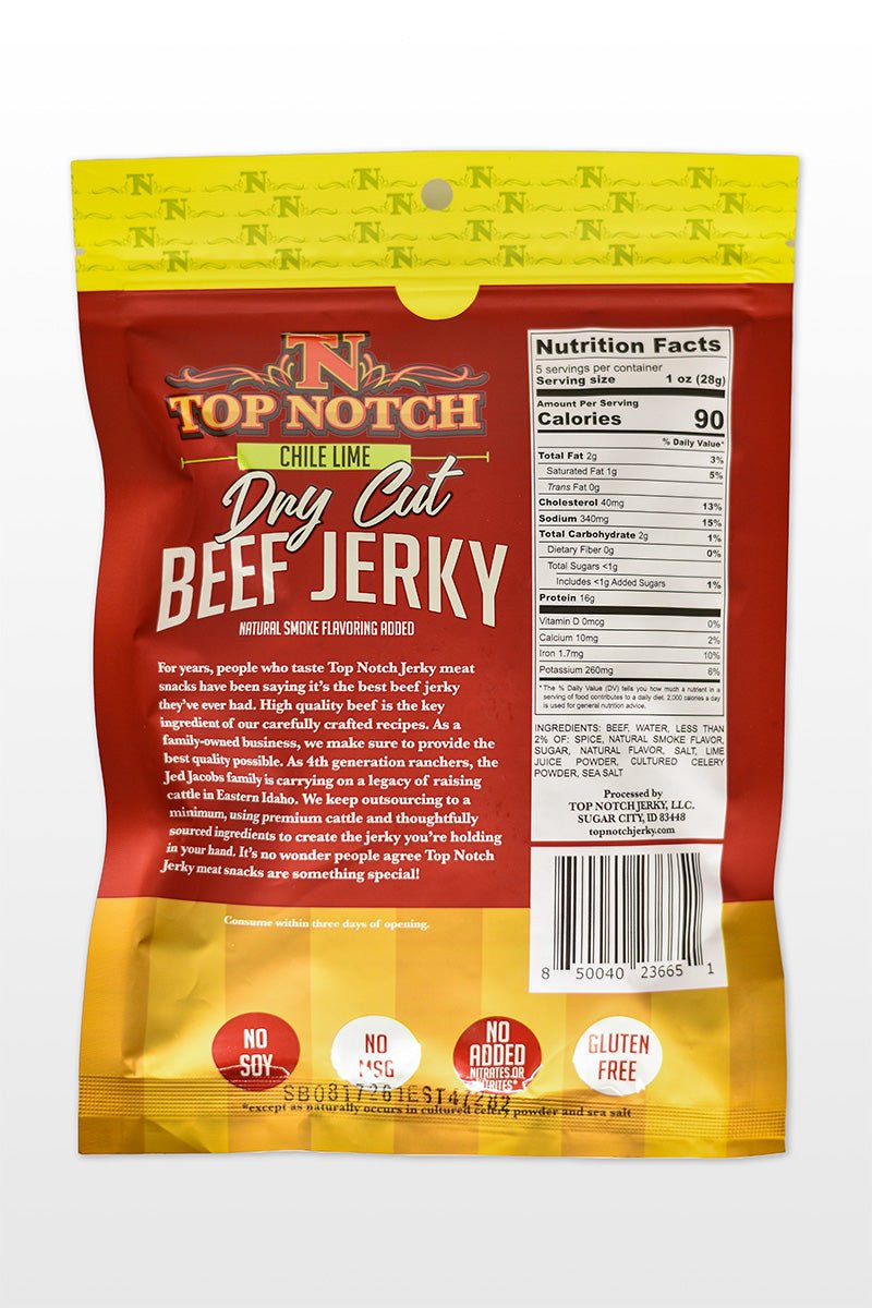 Chile Lime Dry Cut Beef Jerky