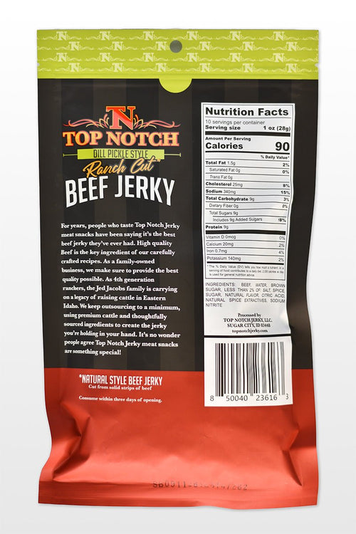 Dill Pickle Style Beef Jerky (Ranch Cut)
