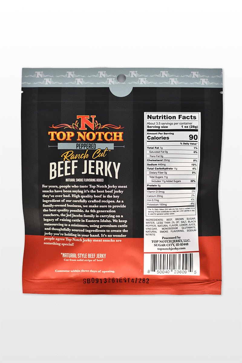 Peppered Beef Jerky (Ranch Cut)