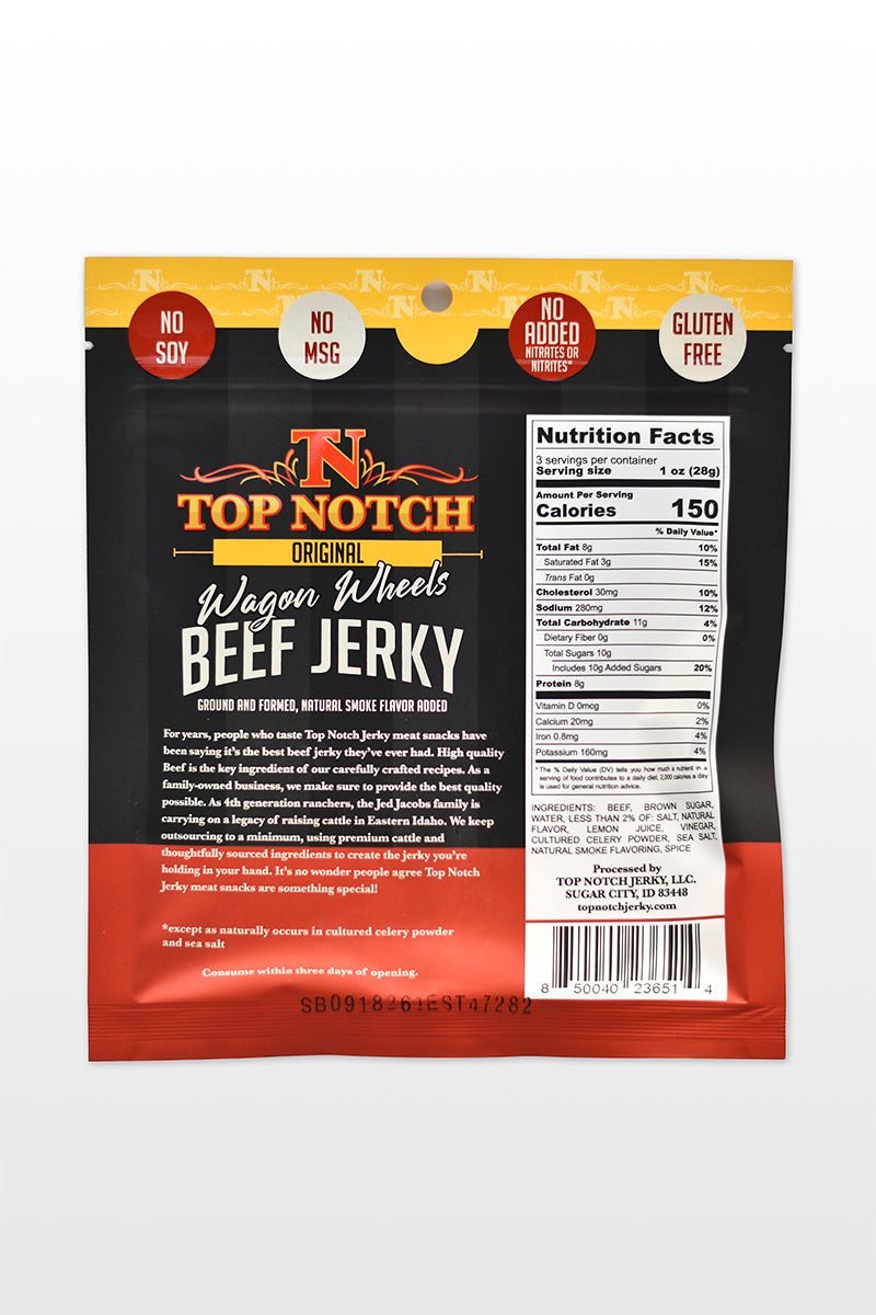 Original Wagon Wheels | Natural Beef Jerky