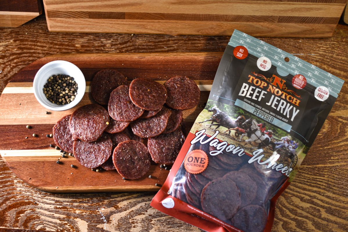 Peppered Wagon Wheels | Natural Beef Jerky