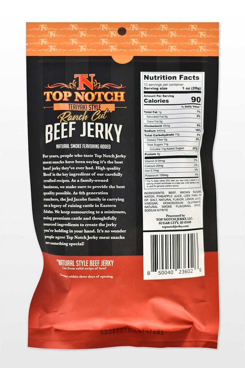 Teriyaki Beef Jerky (Ranch Cut)