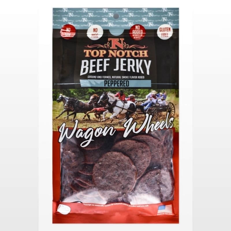Peppered Wagon Wheels | Natural Beef Jerky