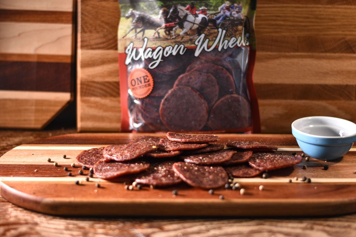 Peppered Wagon Wheels | Natural Beef Jerky
