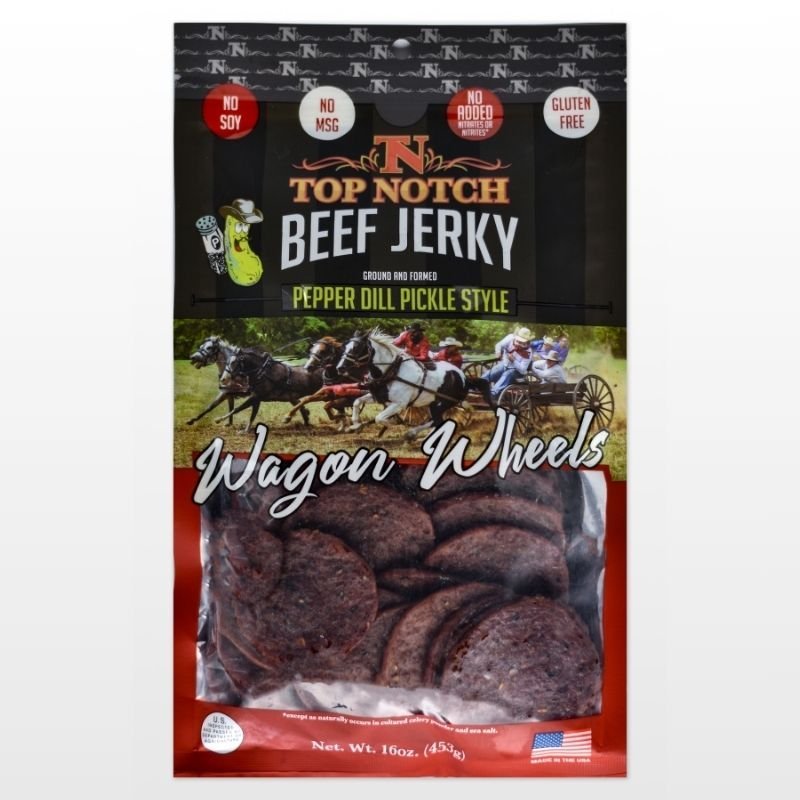 Pepper Dill Pickle Wagon Wheels | Natural Beef Jerky