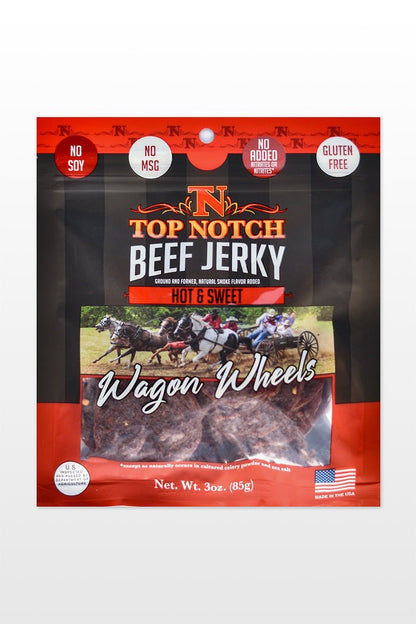 Hot & Sweet Wagon Wheels | Natural Beef Jerky