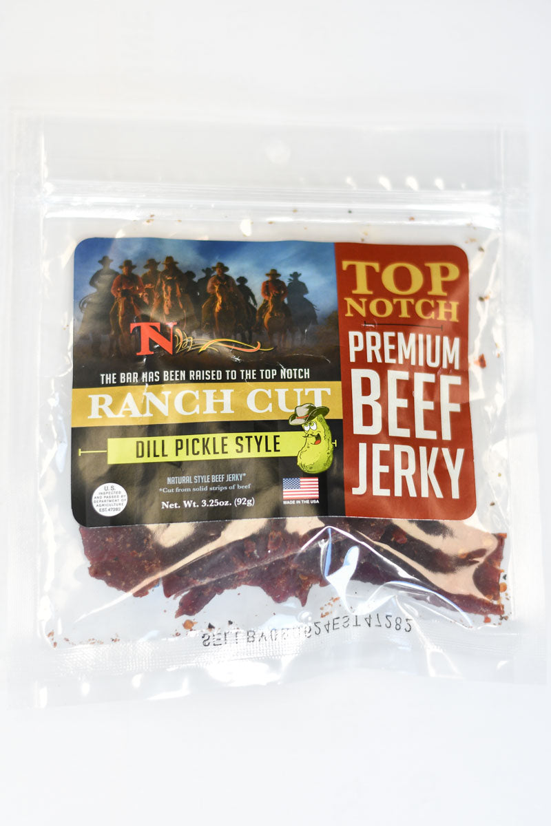 Top Notch Beef Jerky Dill Pickle Style Top Notch Jerky