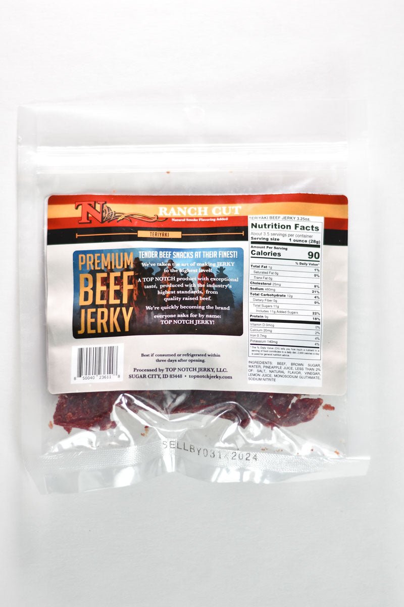 Top Notch Beef Jerky Teriyaki Top Notch Jerky