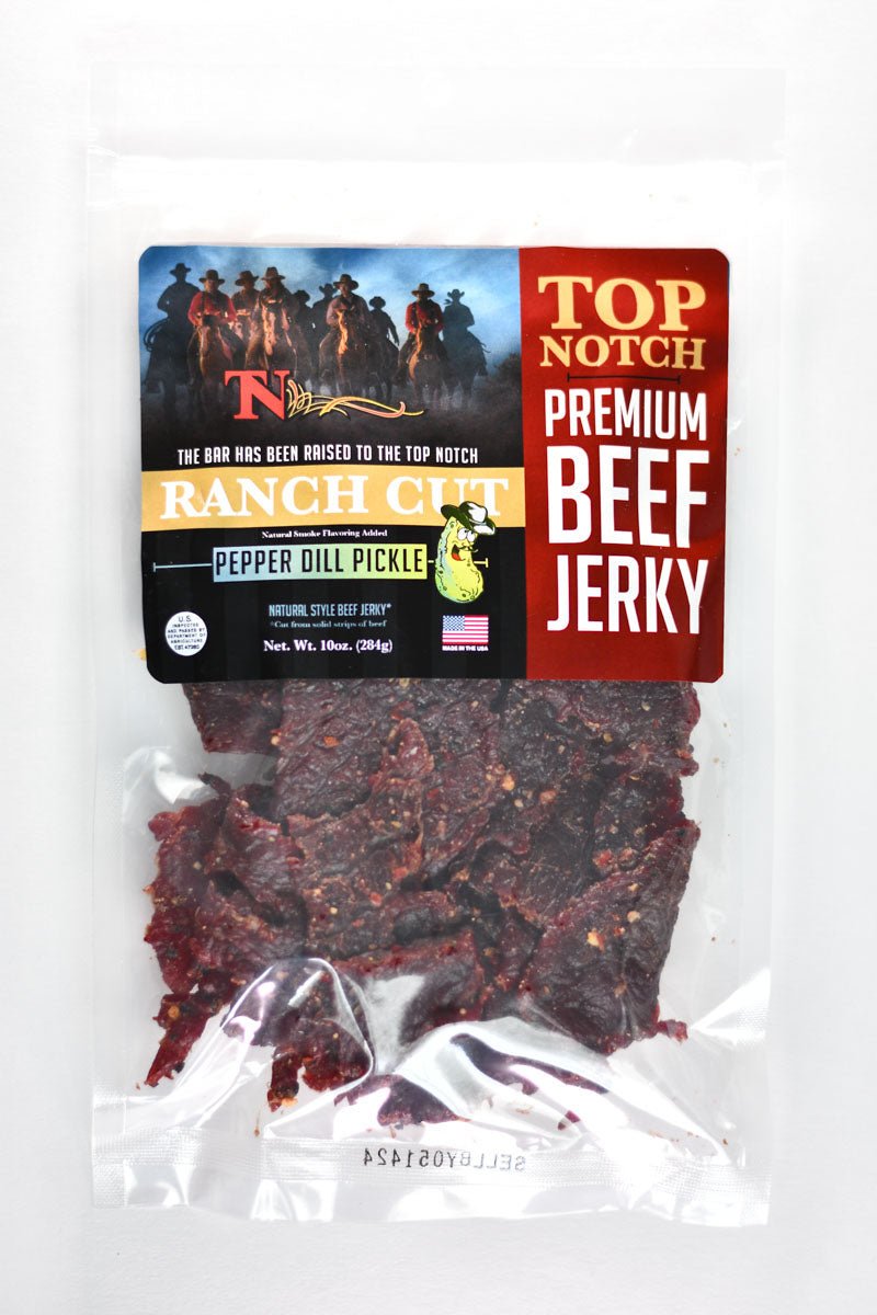 Top Notch Beef Jerky Pepper Dill Pickle Top Notch Jerky